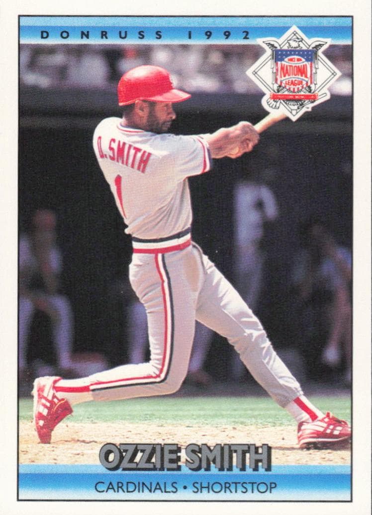 Ozzie Smith 1992 panini Donruss