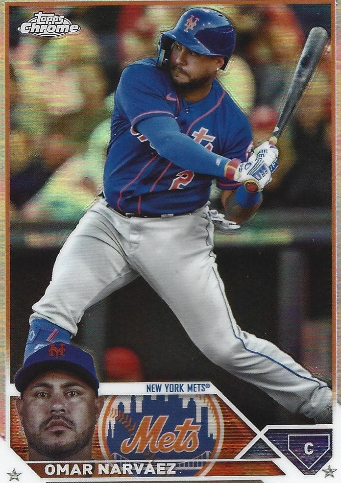 Omar Narvaez trading card