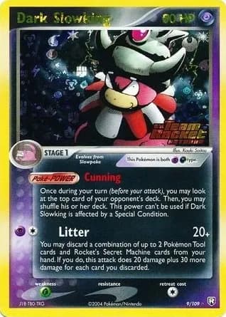 Dark Slowking trading card