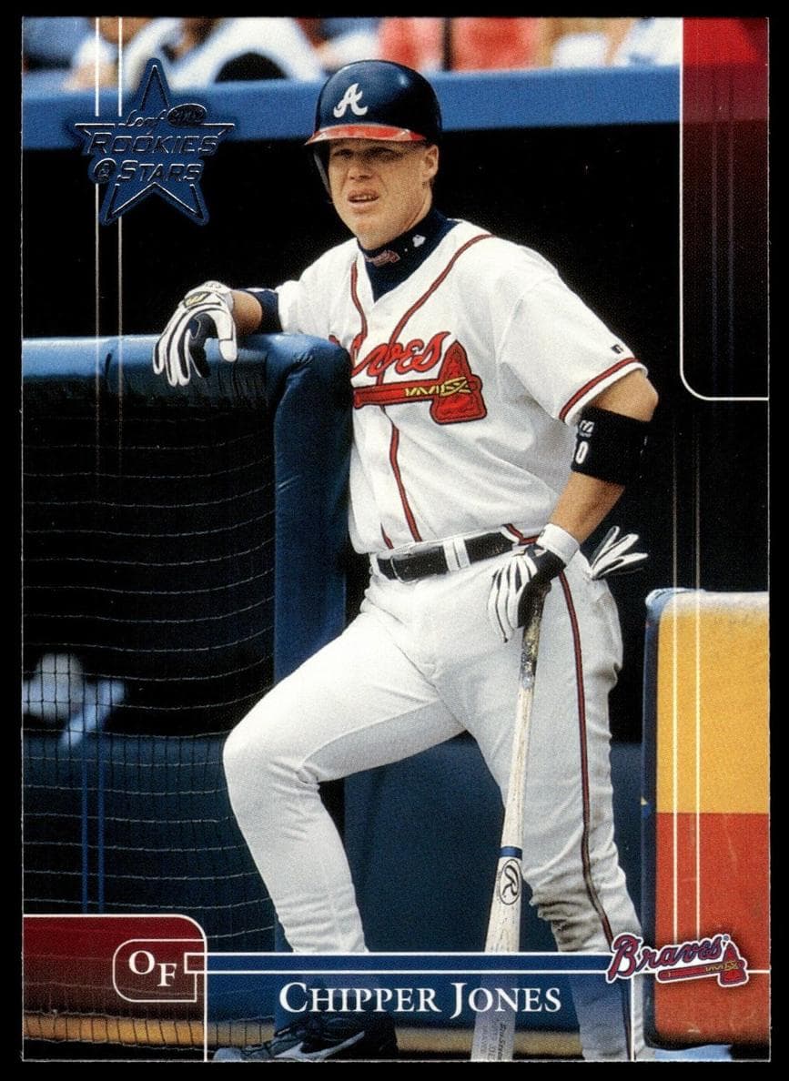 Chipper Jones 2002 leaf Rookies And Stars