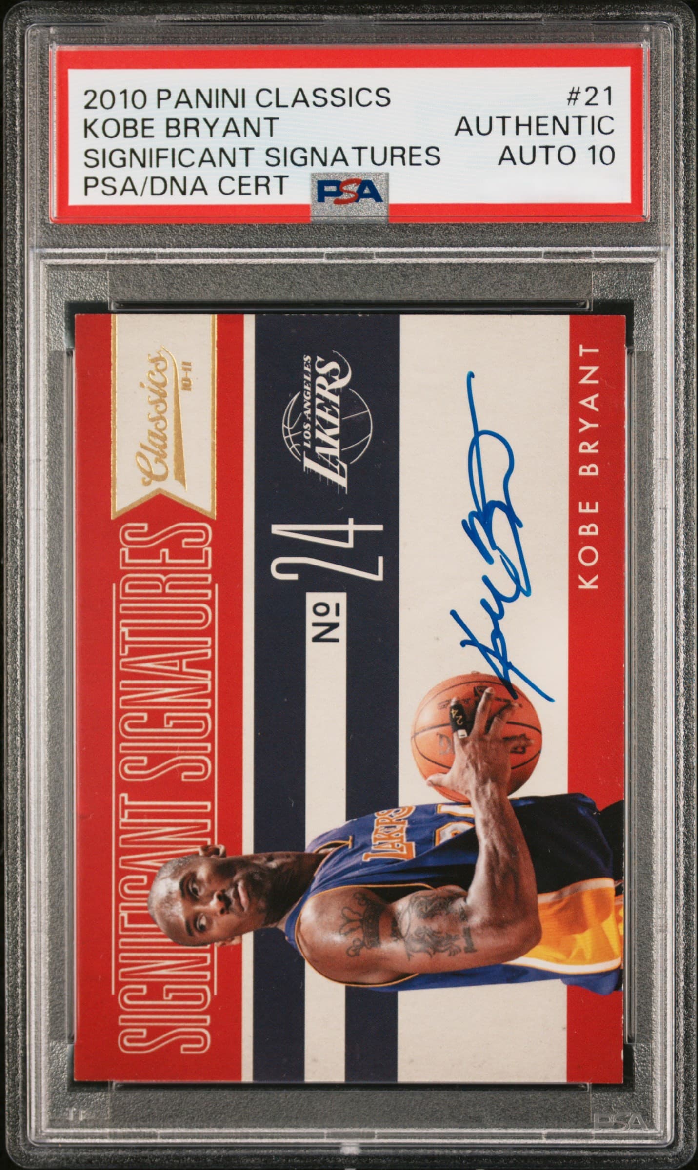 Kobe Bryant 2010 panini
