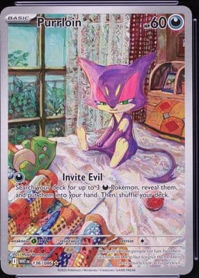 Purrloin trading card