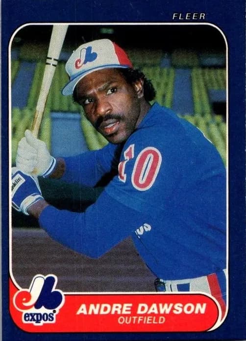 Andre Dawson 1986 fleer Fleer