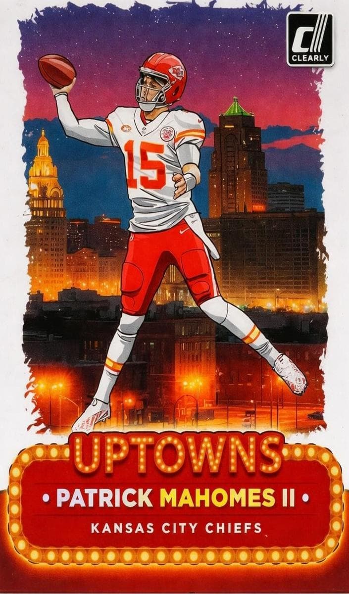 Patrick Mahomes II 2024 panini Clearly Donruss