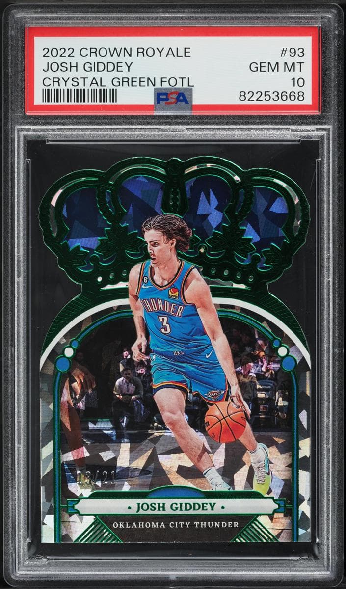 Josh Giddey 2022 panini Panini Crown Royale