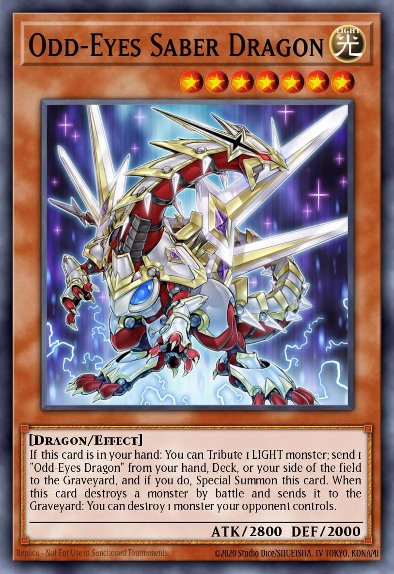 Odd-Eyes Saber Dragon #YS15-ENF00