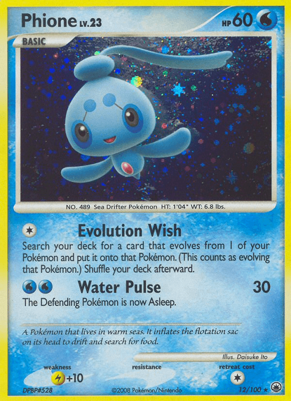 Phione 2008 Pokemon Majestic Dawn