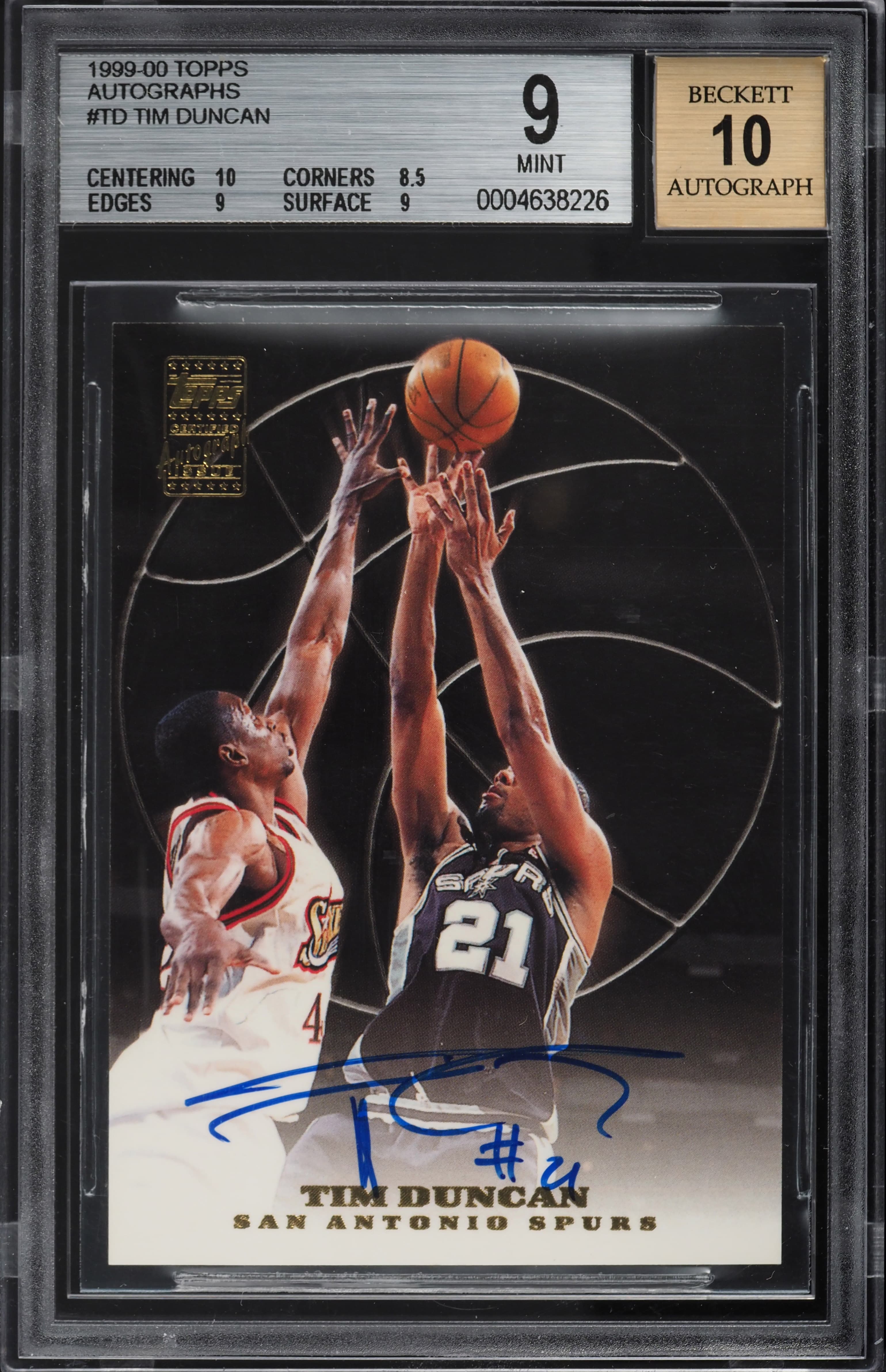 Tim Duncan 1999 topps Topps