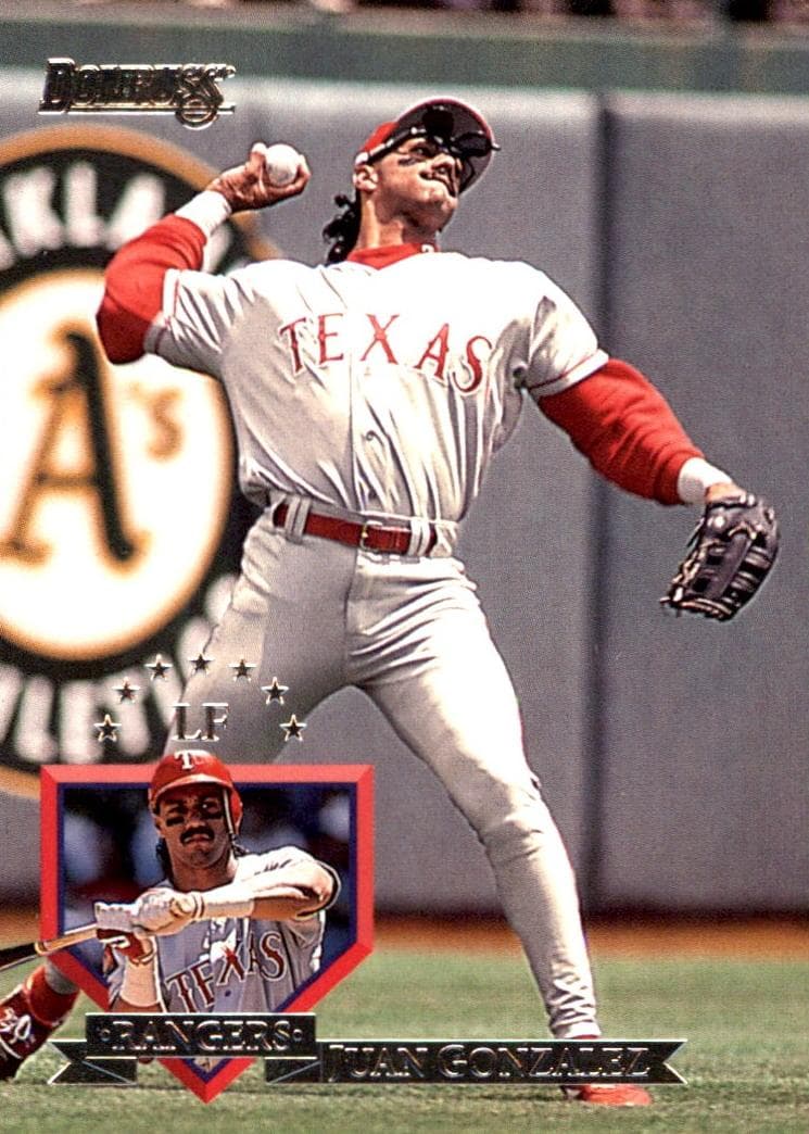 Juan Gonzalez 1995 panini Donruss