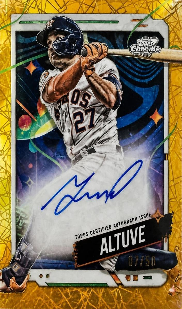 Jose Altuve 2024 topps Topps Cosmic Chrome