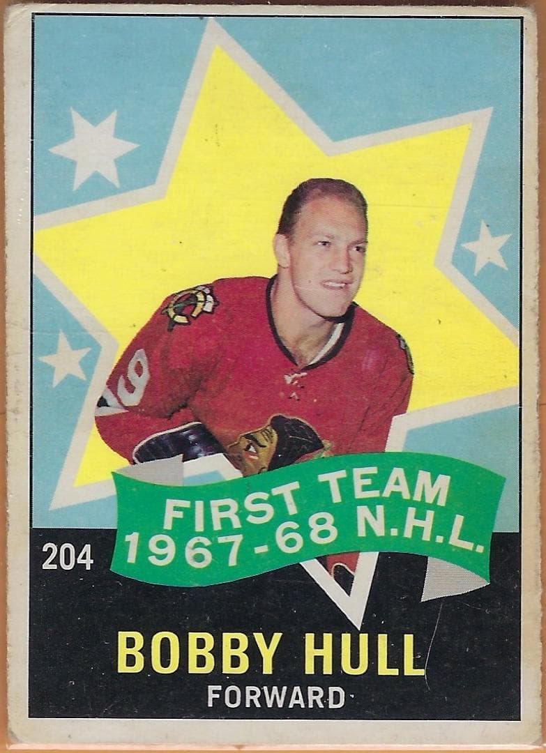 Bobby Hull 1968 topps O-Pee-Chee
