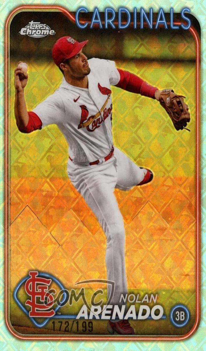 Nolan Arenado 2024 topps Topps Chrome Logofractor Edition