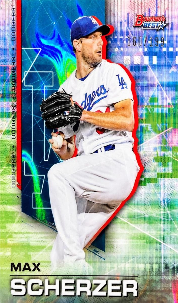 Max Scherzer 2021 bowman Bowman's Best