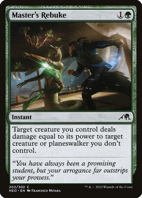 Master's Rebuke 2022 Magic: The Gathering Kamigawa: Neon Dynasty