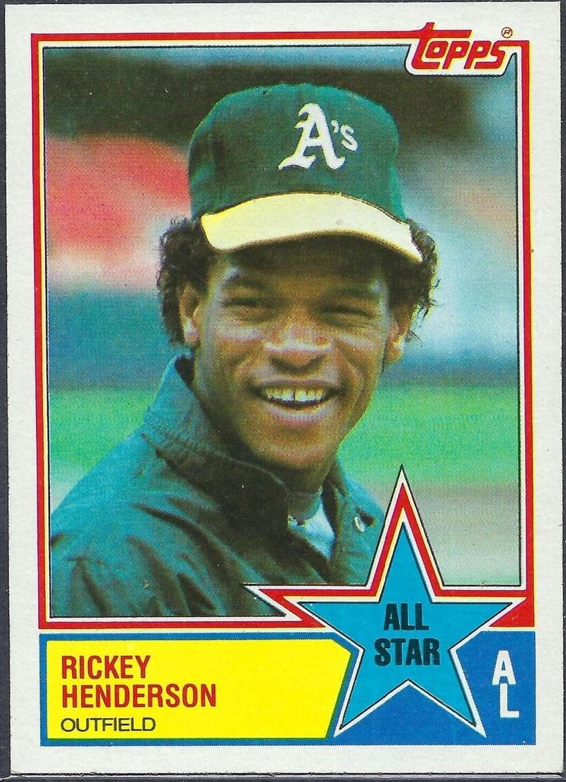 Rickey Henderson trading card