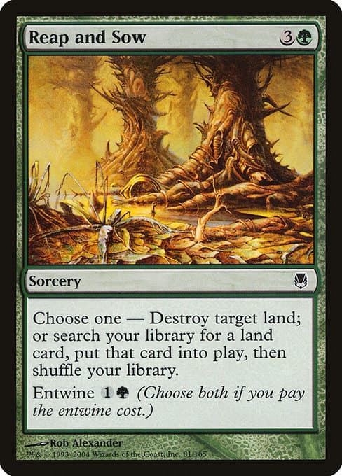 Reap and Sow 2004 Magic: The Gathering Darksteel
