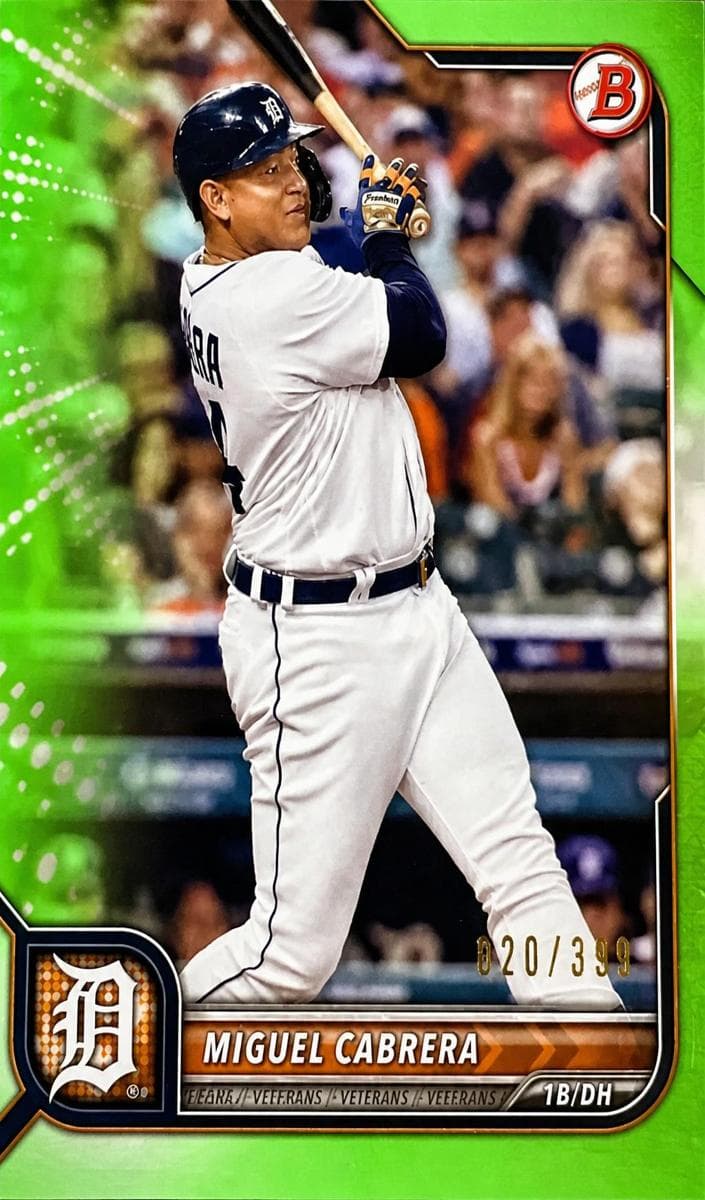 Miguel Cabrera 2022 bowman