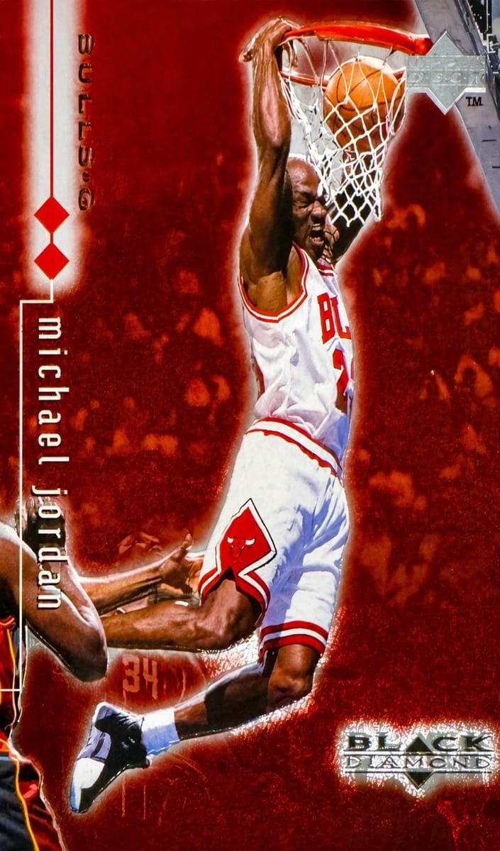 Michael Jordan 1998 upper-deck Black Diamond