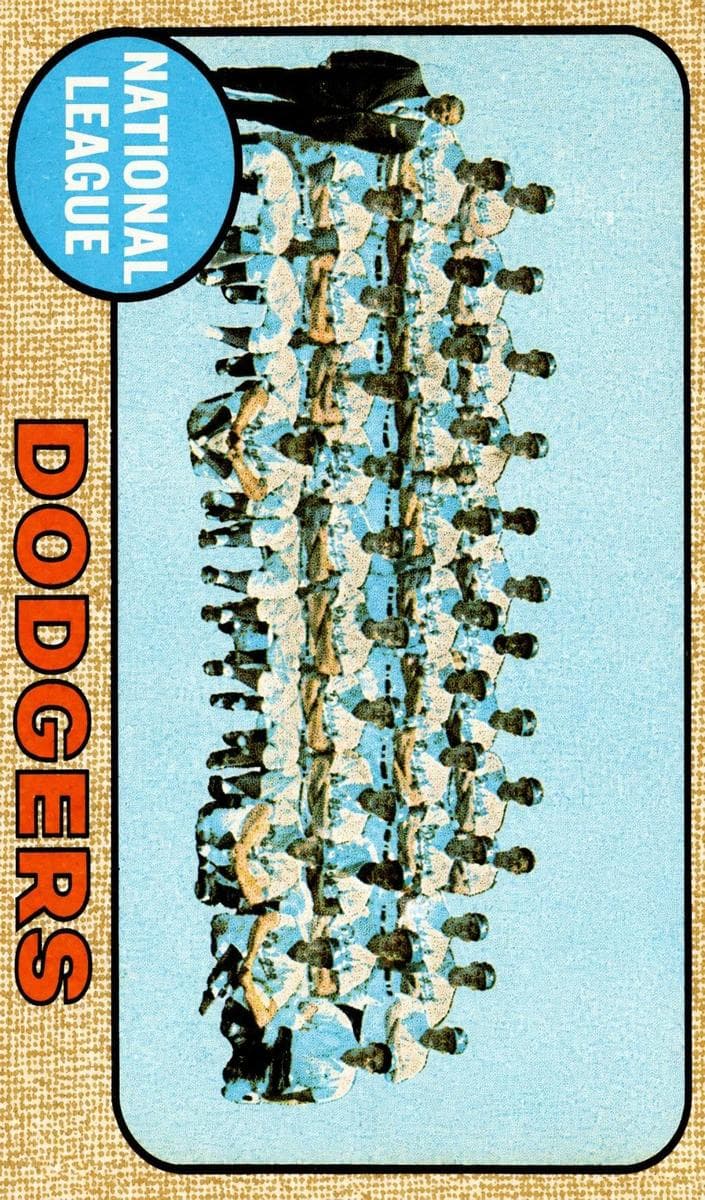 Los Angeles Dodgers 1968 topps Topps