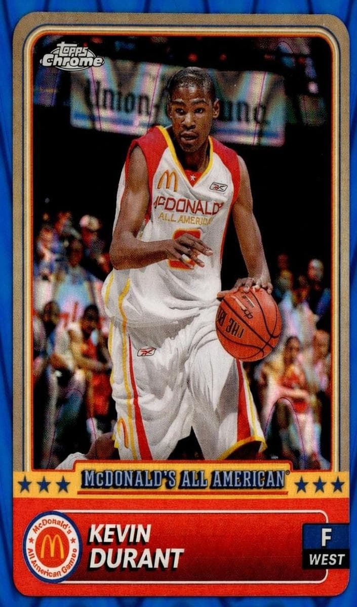 Kevin Durant 2024 topps Topps Chrome McDonald's All-American