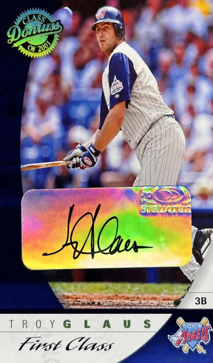 Troy Glaus 2001 panini Class Of 2001