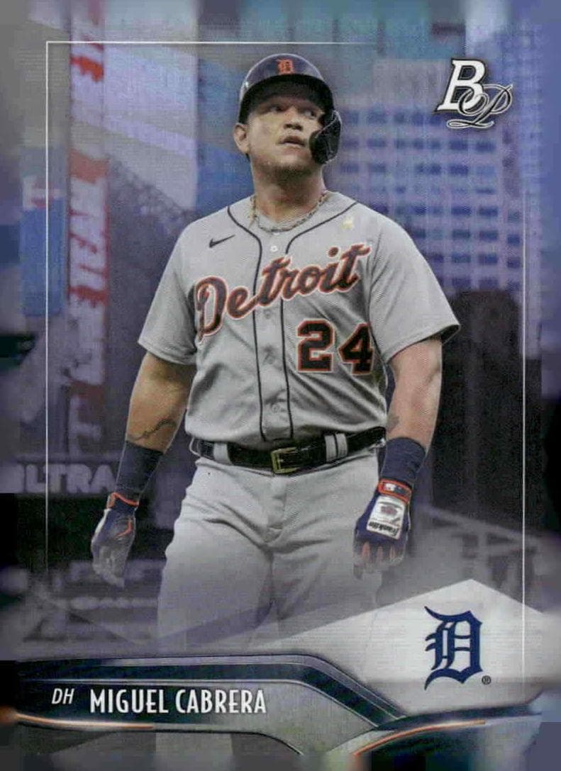 Miguel Cabrera 2021 bowman Bowman Platinum