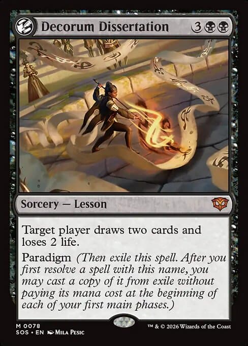 Decorum Dissertation 2026 Magic: The Gathering Secrets of Strixhaven
