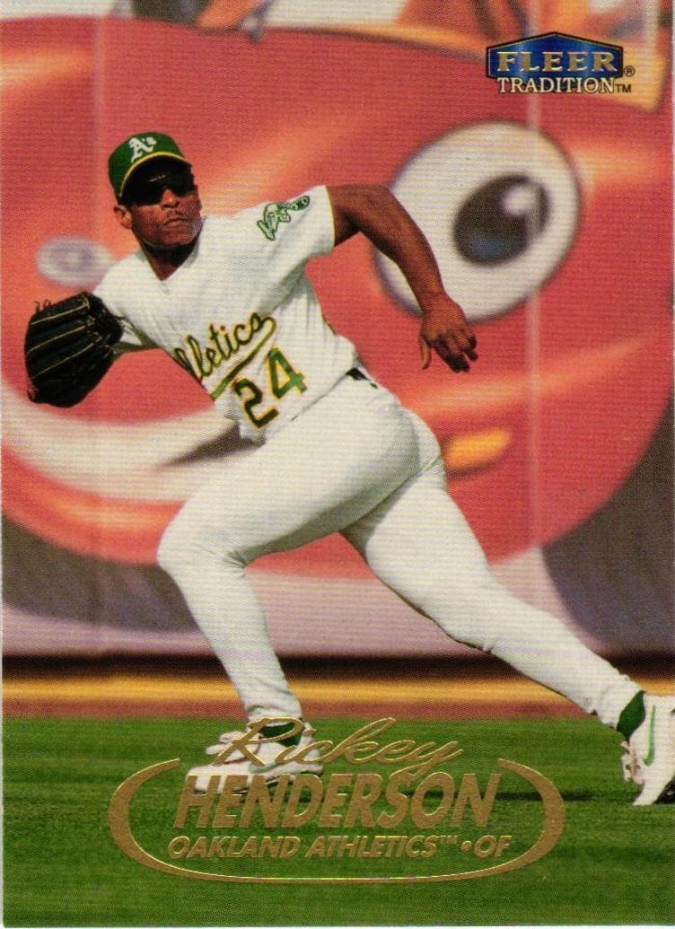 Rickey Henderson 1998 fleer Fleer Tradition