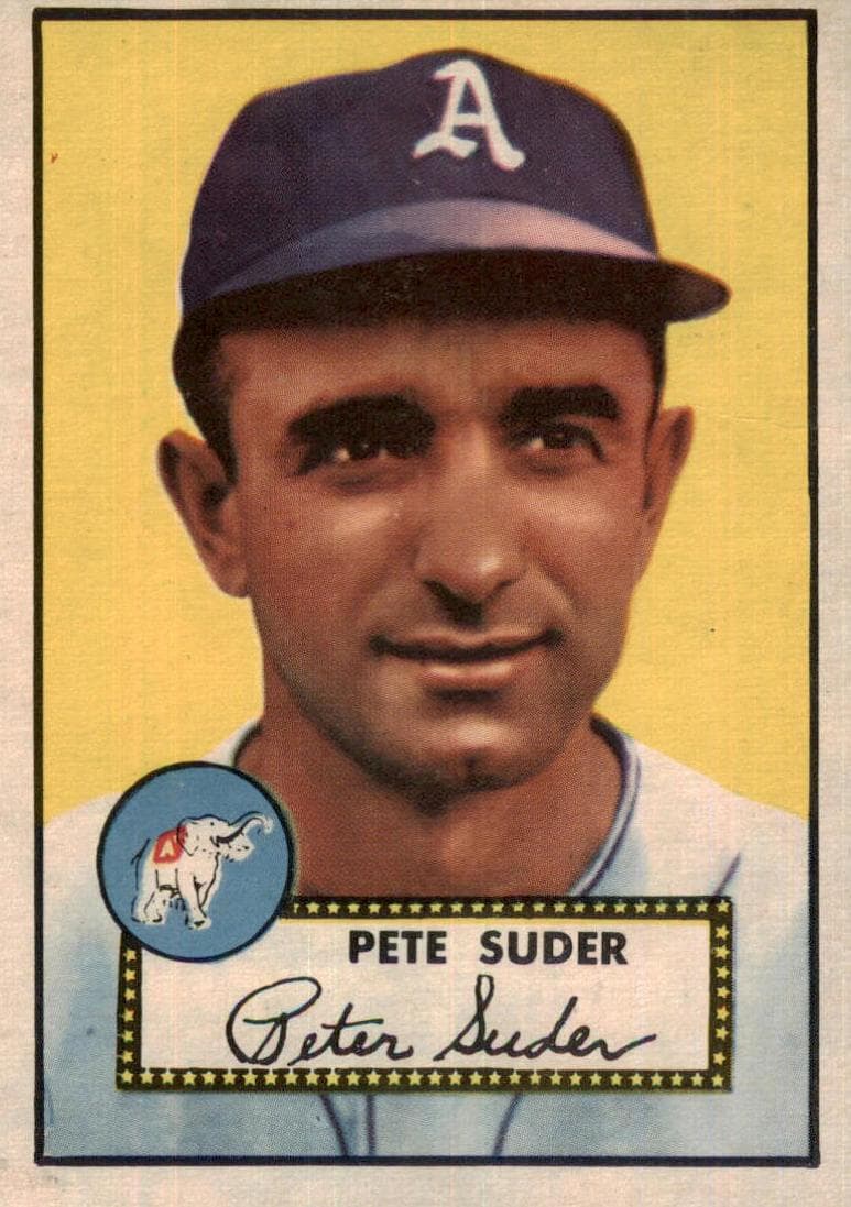 Pete Suder 1952 topps Topps