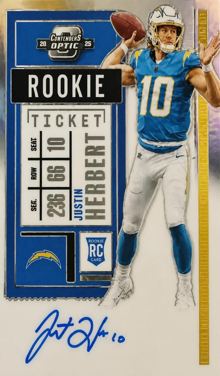 Justin Herbert 2020 panini Panini Contenders Optic