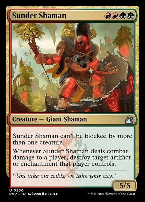 Sunder Shaman 2024 Magic: The Gathering Ravnica Remastered