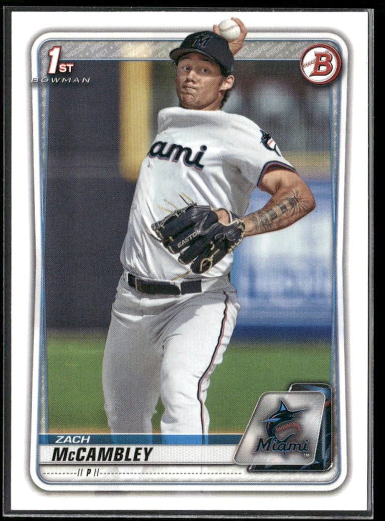 Zach McCambley 2020 bowman Bowman Draft