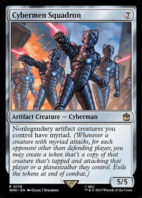 Cybermen Squadron 2023 Magic: The Gathering Doctor Who