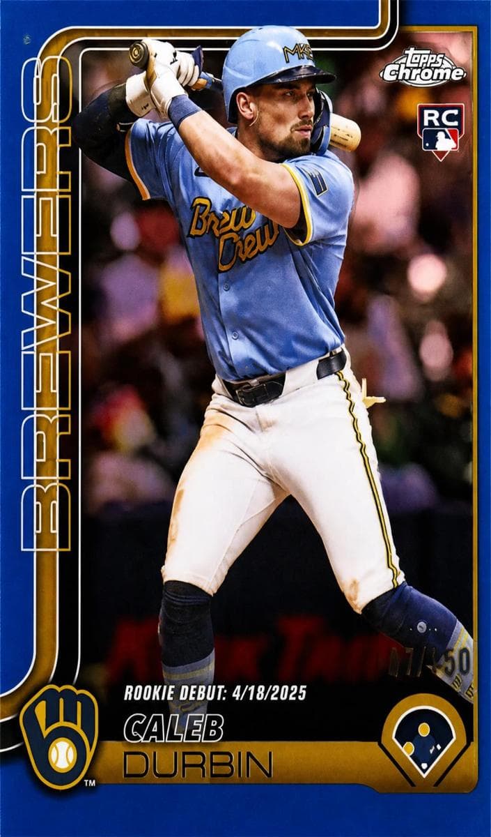 Caleb Durbin 2025 topps Topps Chrome Update