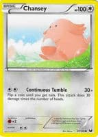 Chansey trading card