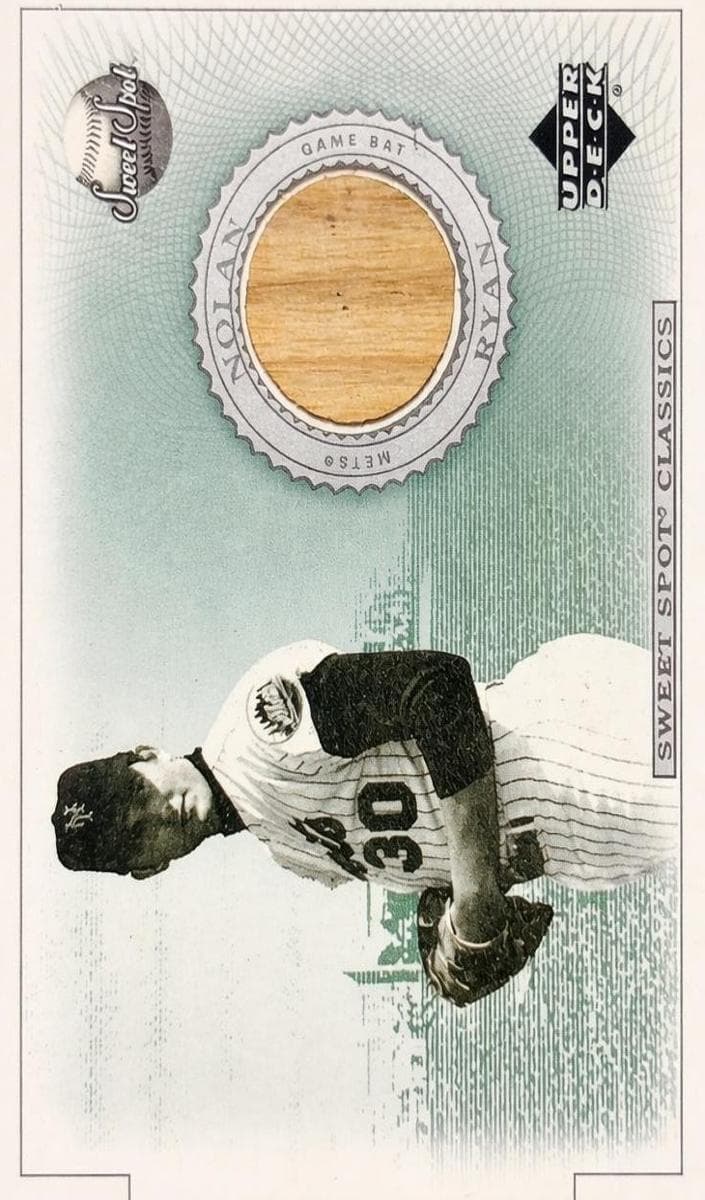 Nolan Ryan 2002 upper-deck Sweet Spot Classics Game Bat