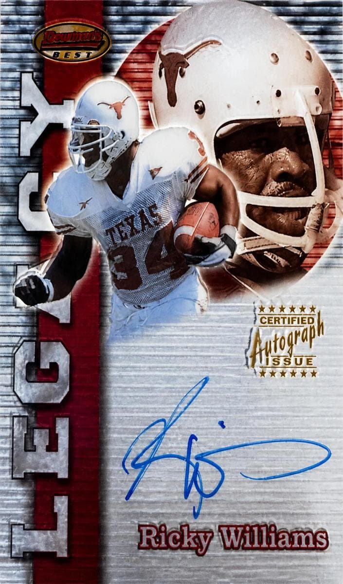 Ricky Williams 1999 bowman Bowman's Best