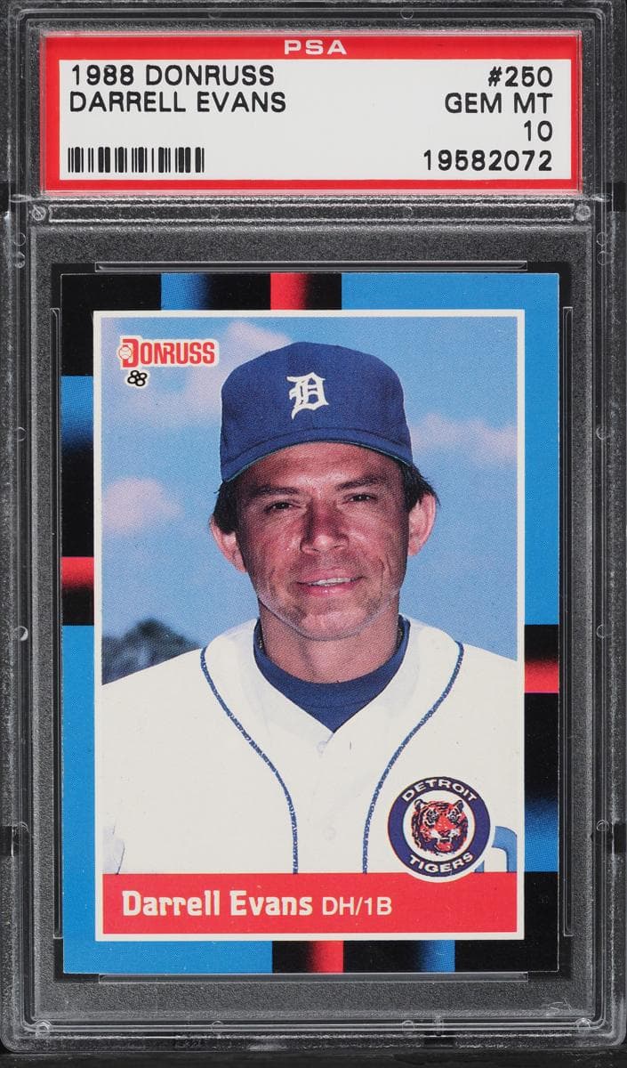 Darrell Evans 1988 panini Donruss