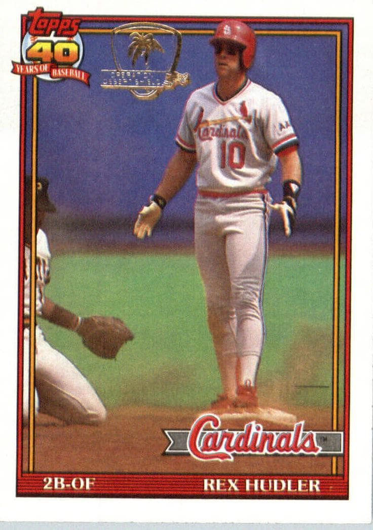 Rex Hudler 1991 topps Topps