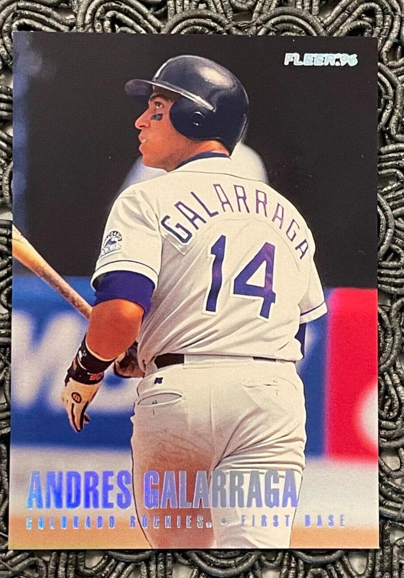 Andres Galarraga 1996 fleer Fleer