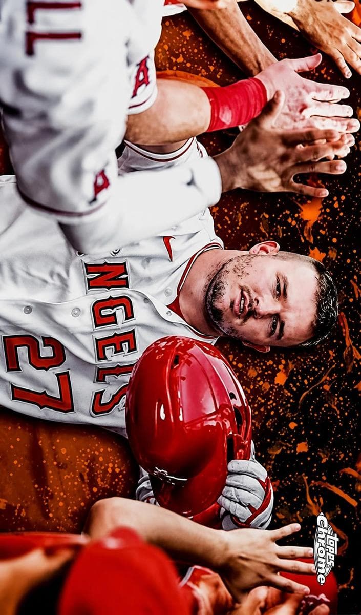 Mike Trout 2023 topps Topps Chrome Update