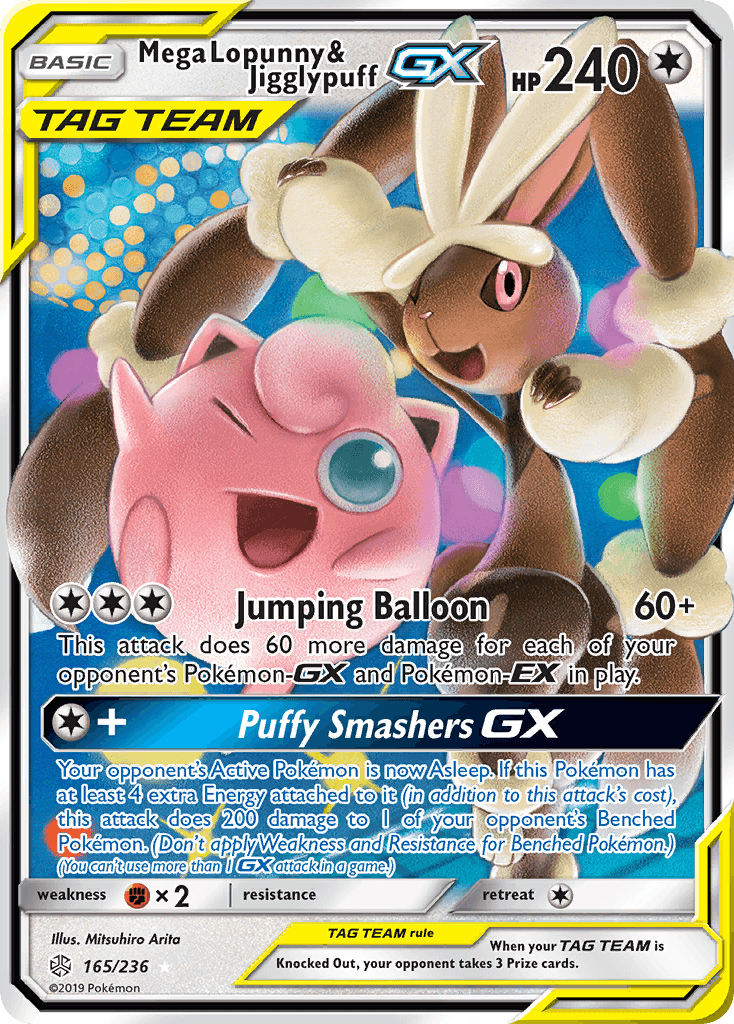Mega Lopunny & Jigglypuff GX #165