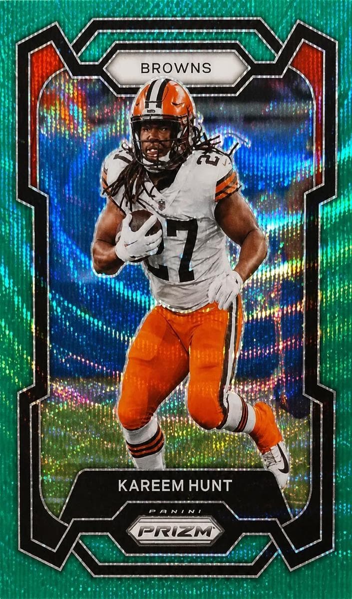 Kareem Hunt trading card