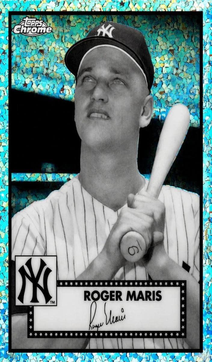 Roger Maris 2021 topps Topps Chrome Platinum Anniversary