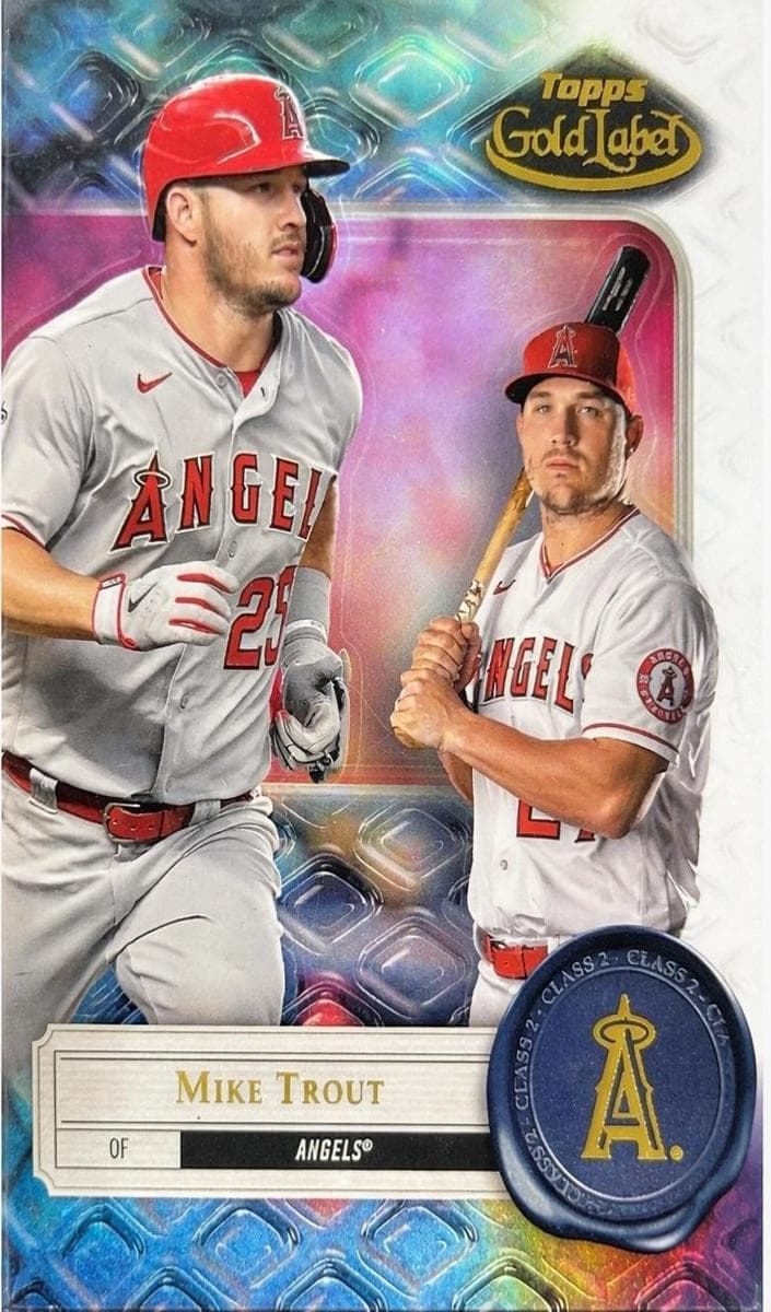 Mike Trout 2022 topps Topps Gold Label