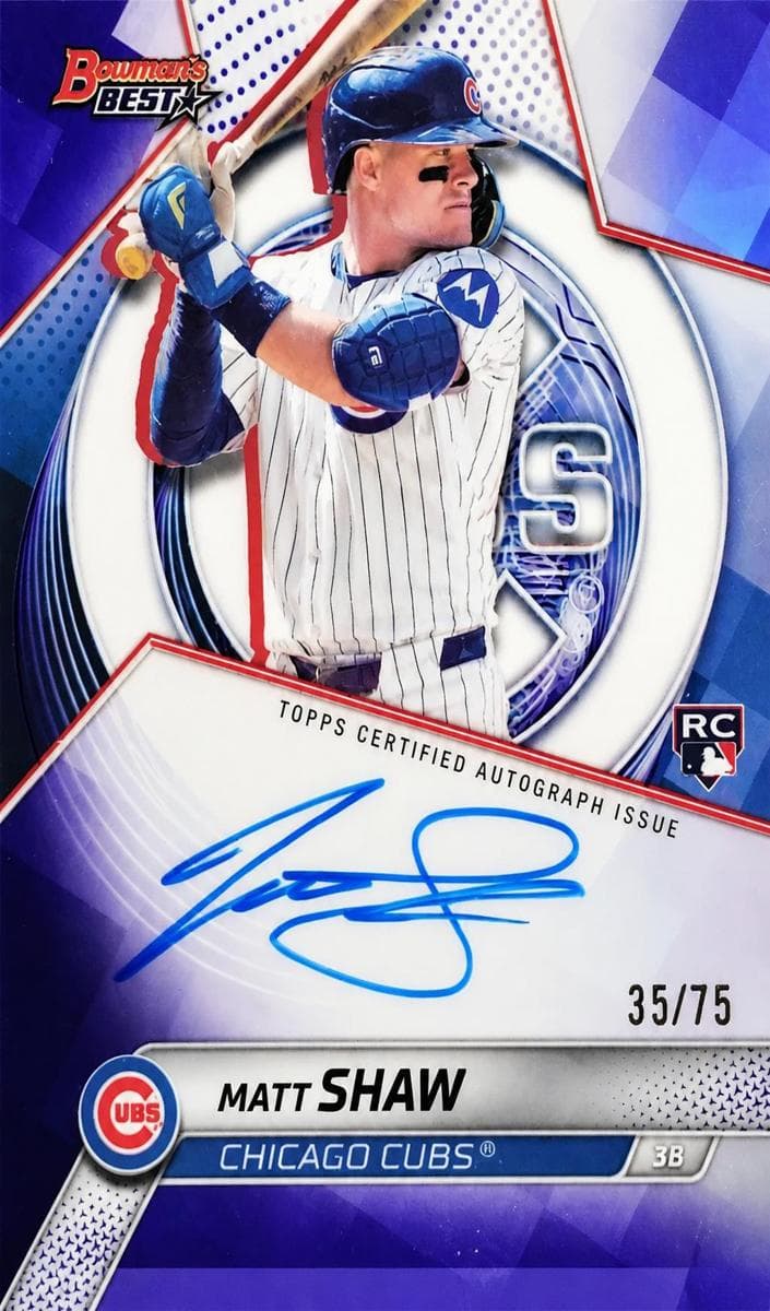 Matt Shaw 2025 bowman Bowman Best