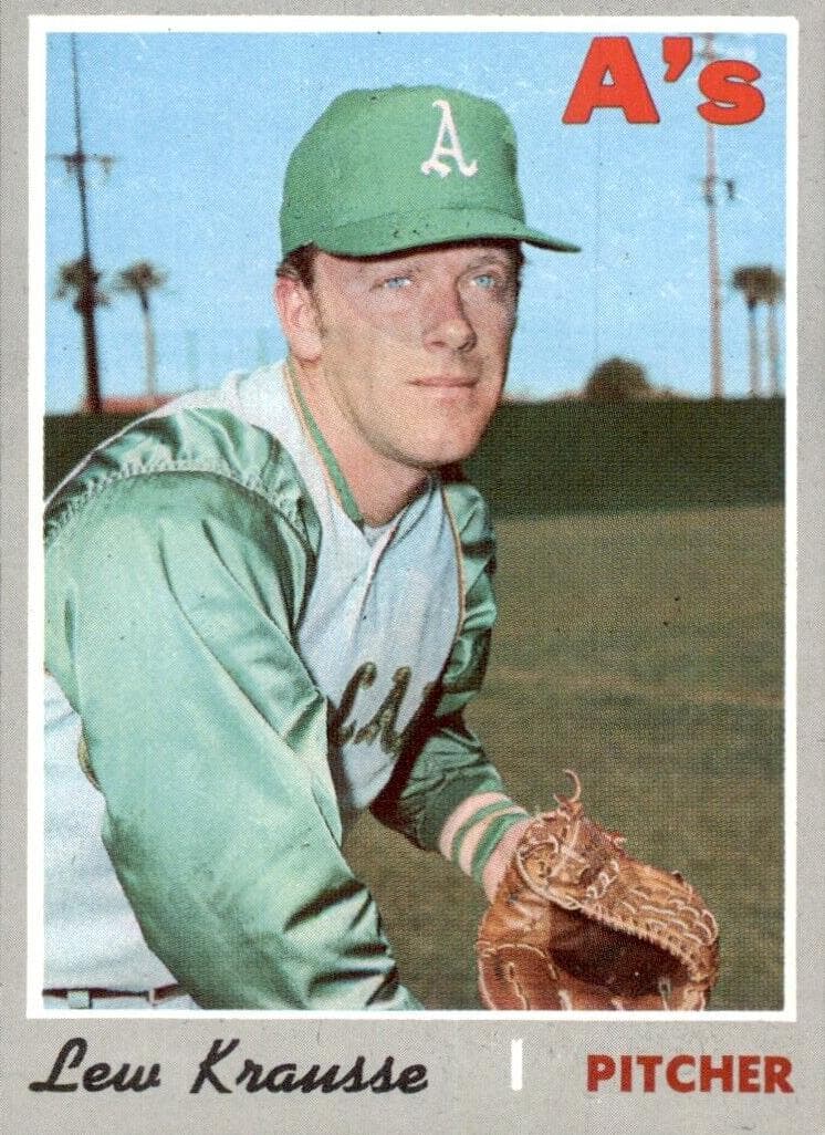 Lew Krausse 1970 topps Topps