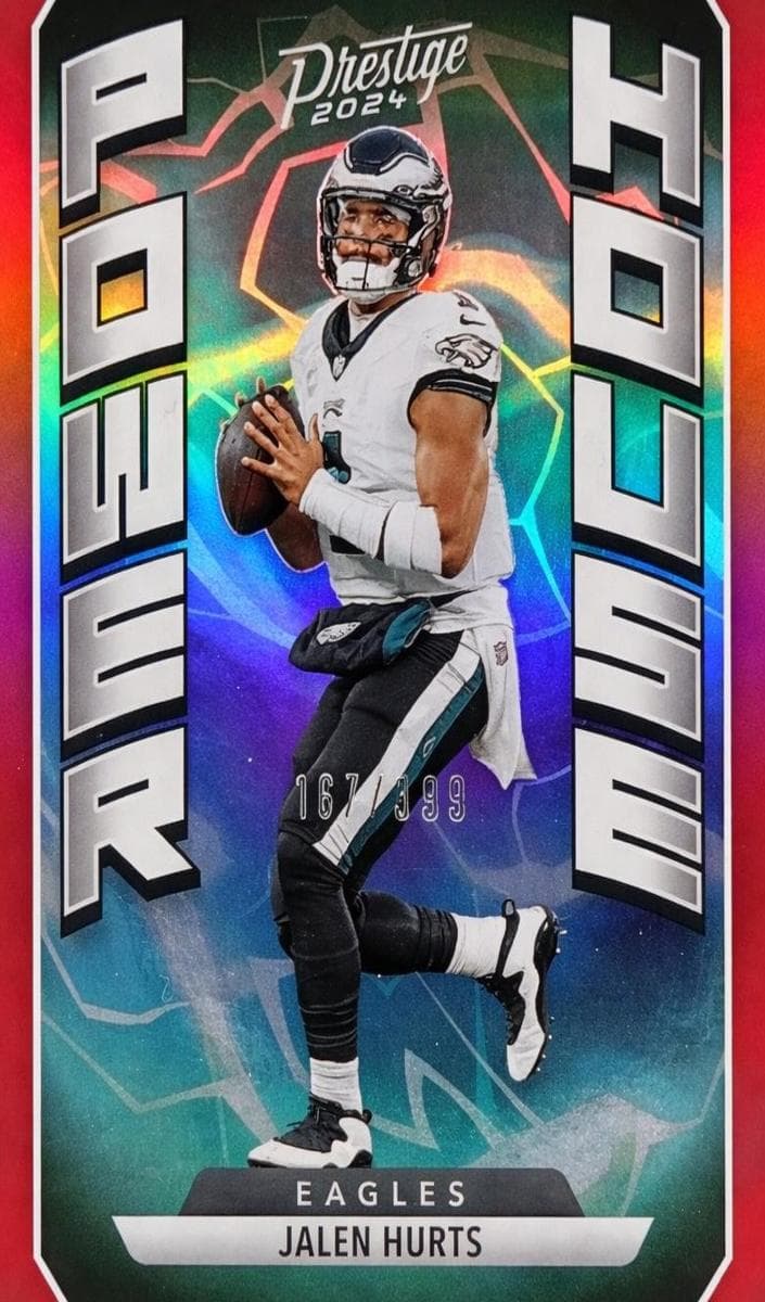 Jalen Hurts 2024 Prestige auto card