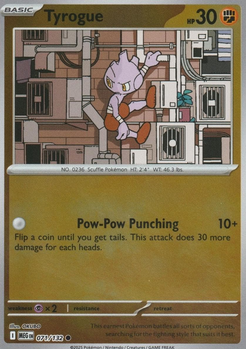 Tyrogue trading card