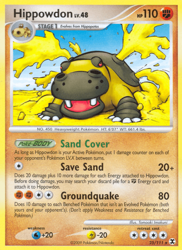 Hippowdon 2009 Pokemon Rising Rivals